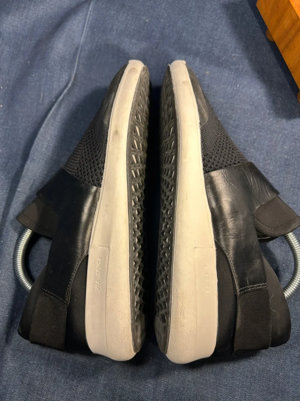 Via spiga leather slide in athletic shoes elegant 5